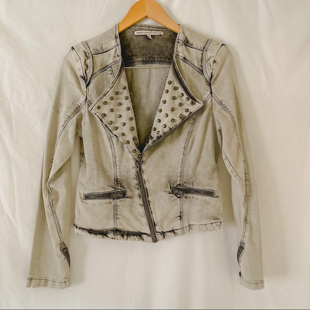 Vintage Y2K Studded Denim Jacket